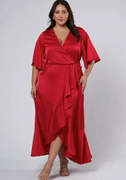Smouldering Wrap Maxi Dress