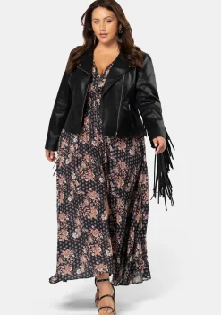Star Dancer Fringe PU Jacket