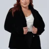 Suddenly Fine Velvet Blazer