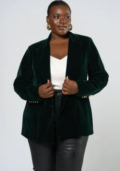 Suddenly Fine Velvet Blazer