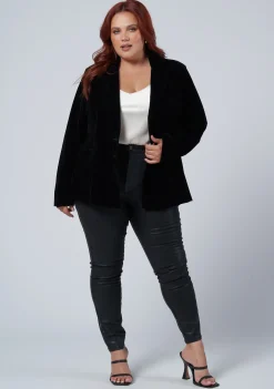 Suddenly Fine Velvet Blazer