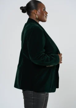 Suddenly Fine Velvet Blazer