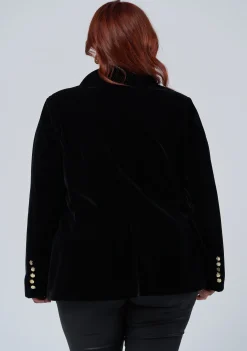 Suddenly Fine Velvet Blazer