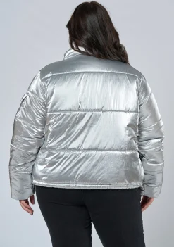 Superfly Silver Puffa Jacket