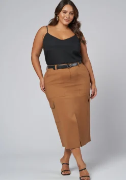 Tasmin Midi Cargo Skirt