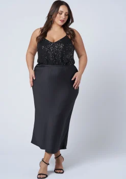 The Ivy Satin Skirt