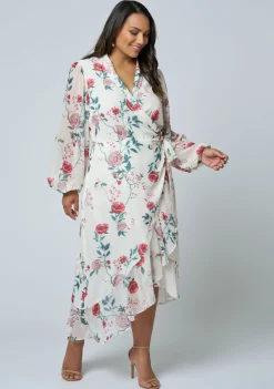Tiffany Wrap Midi Dress