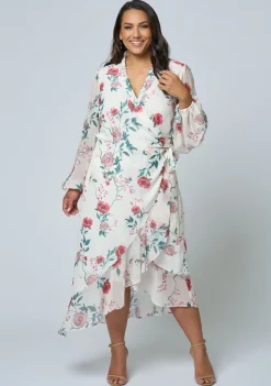 Tiffany Wrap Midi Dress