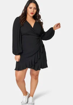 Titanium Wrap Dress