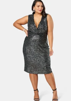 Twist Of Seduction Sequin Dress