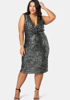Twist Of Seduction Sequin Dress
