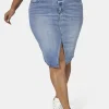 Two Men Down Denim Skirt