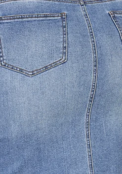 Two Men Down Denim Skirt