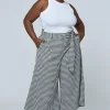 Under Pressure Gingham Wide Leg Pant