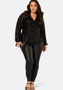 Under Wraps Sequin Top
