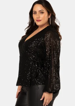 Under Wraps Sequin Top