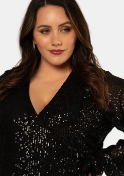 Under Wraps Sequin Top
