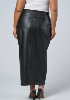 Uppercut Zip Midi Skirt