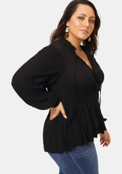 Valerie Tie Front Top