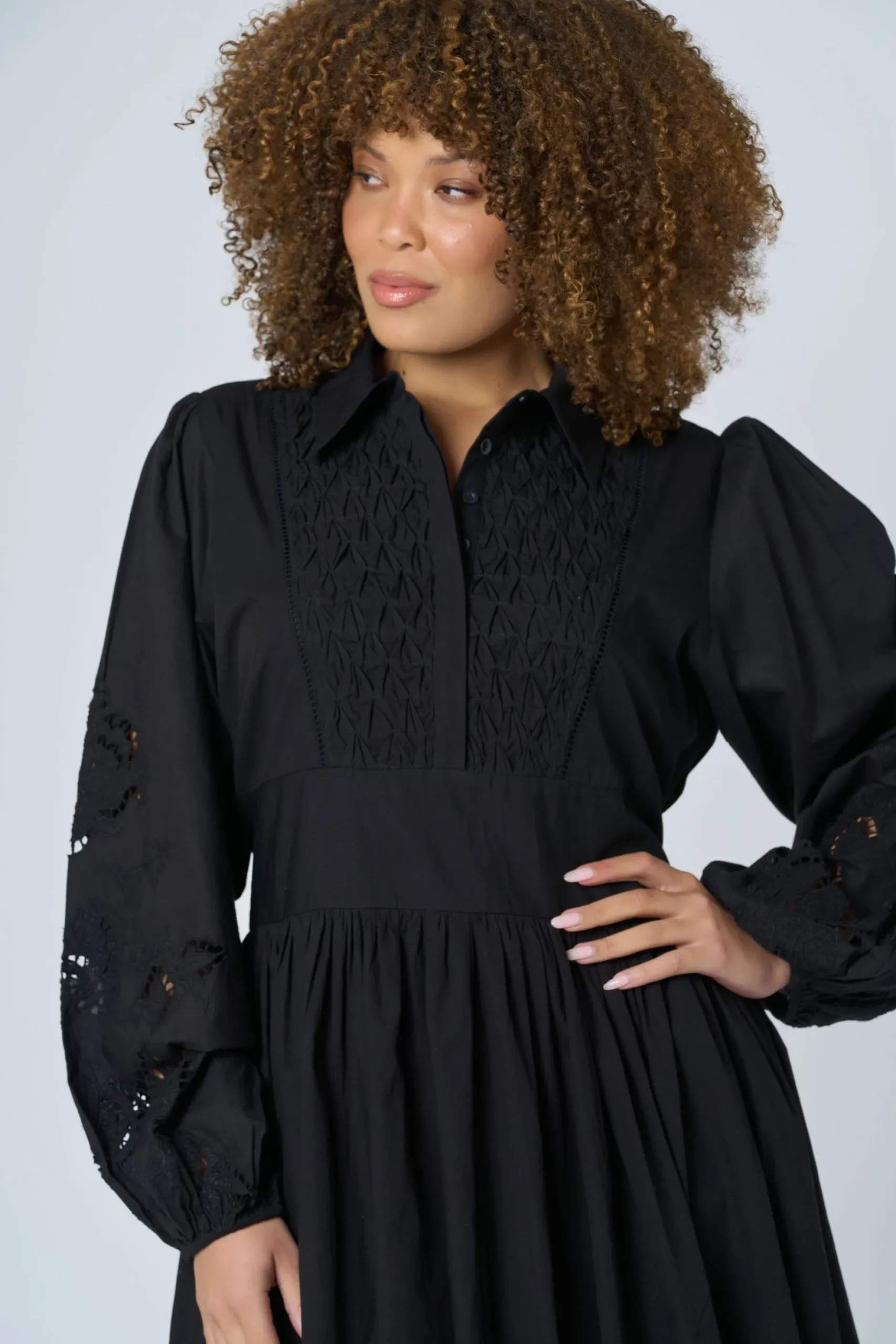 Vivian Broderie Mini Dress