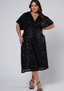 Want you Sequin Midi Dress