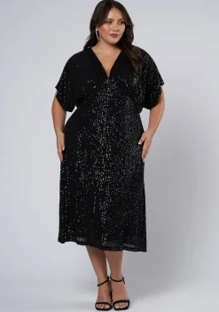Want you Sequin Midi Dress