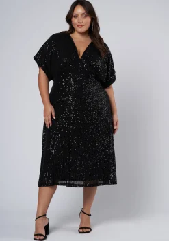 Want you Sequin Midi Dress