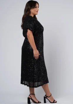 Want you Sequin Midi Dress