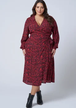 West End Midi Wrap Dress